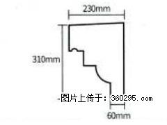 产品分解图型 - 檐口线，型号：SX311-YK-3，规格：230x310mm(3) - 茂名三象EPS建材 mm.sx311.cc
